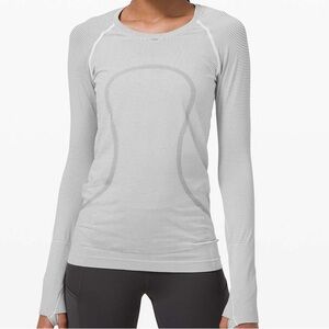 Lululemon Swiftly Tech black white stripes